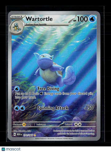 2023 Scarlet & Violet 151 Wartortle Holo Secret Rare #171/165