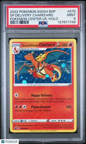 SWSH Special Delivery Charizard Black Star Promo PSA 9 #075