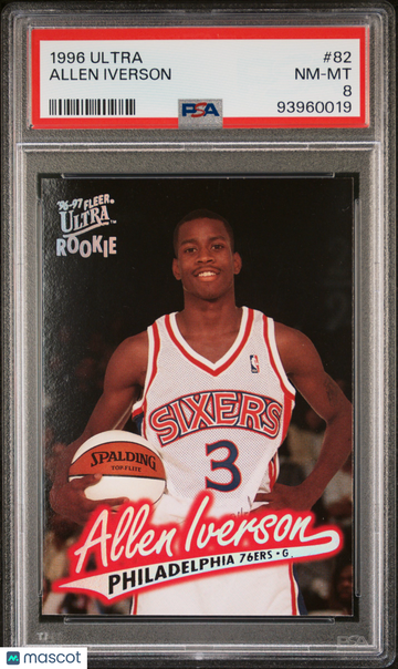 1996 Ultra Allen Iverson #82 PSA 8