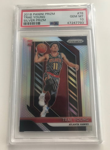PSA 10 Trae Young 2018 Silver Prizm #78