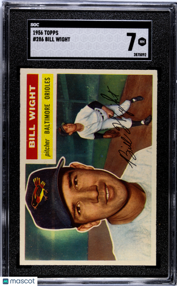 1956 Topps Bill Wight #286 SGC 7