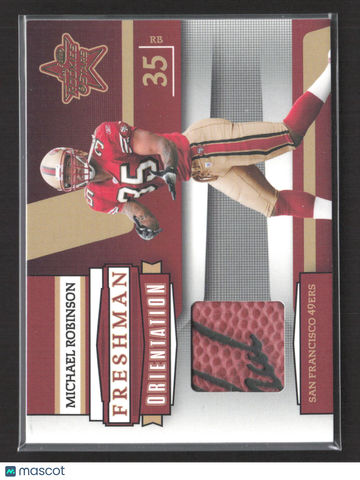 2006 Donruss Playoff Leaf Rookies & Stars Freshman Orientation Michael Robinson #FO-30 Event-Used Football
