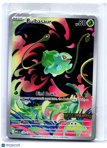 Miscellaneous Cards & Products Bulbasaur (Mega Evolution Stamped) Holo Illustration Rare [Sealed] #133/132