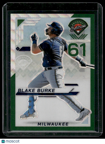 2025 Panini Prizm Prospect Edition Blake Burke #184 Green Wave /75
