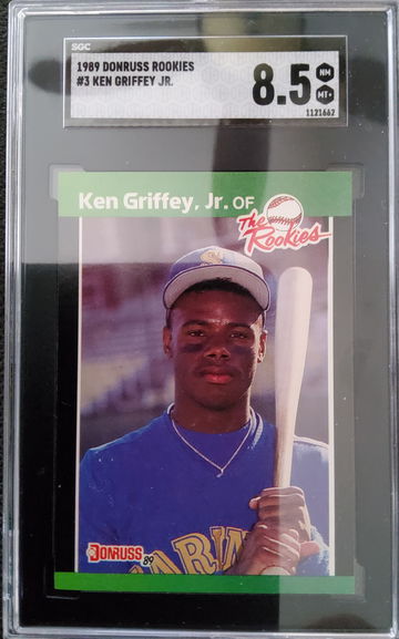 1989 Donruss Rookies #3 Ken Griffey Jr SGC 8.5