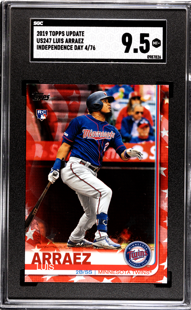 2019 Topps Update Luis Arraez #US247 Independence Day independence day SGC 9.5