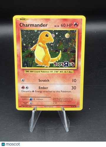 Pokemon 2016 Evolutions Toys R Us Promo Charmander #9/108 - Moderately Played (Very Good)