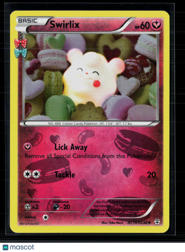 Pokemon 2016 Generations Swirlix #RC19/RC32
