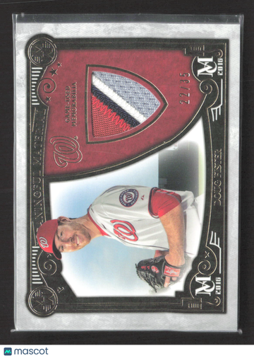2016 Topps Museum Collection Meaningful Material Doug Fister #MMPR-DFI Meaningful Material Prime Relic Card Game-Used Me