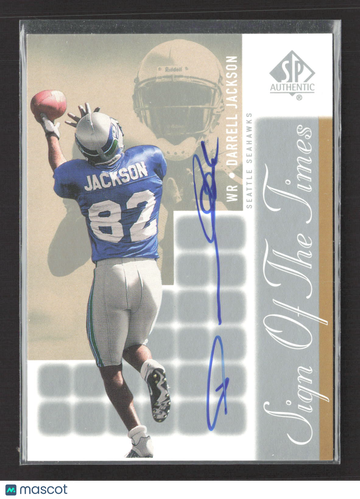 2000 Upper Deck SP Authentic Sign of the Times Darrell Jackson #DJ Auto