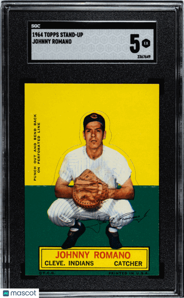 1964 Topps Stand-Up Johnny Romano SGC 5