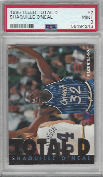 1995 Fleer Total D Shaquille O’Neal #7 PSA 9