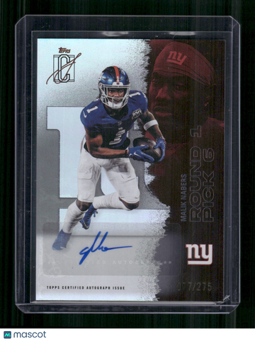 2025 Topps Signature Class Malik Nabers #40 /275 Auto