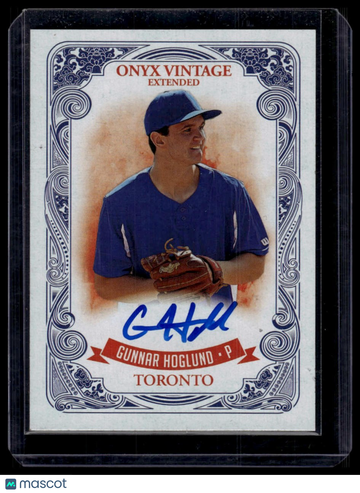 2021 Onyx Vintage Extended Gunnar Hoglund #EAGH Blue Signatures AU
