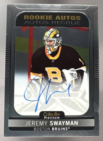 2021 O-Pee-Chee Platinum Jeremy Swayman Rookie Auto RC