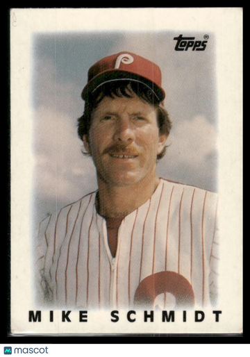 1986 Topps Major League Leaders Minis Mike Schmidt #55