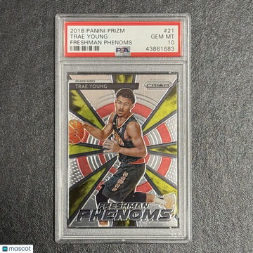 2018 Panini Prizm Freshman Phenoms Trae Young #21 PSA 10