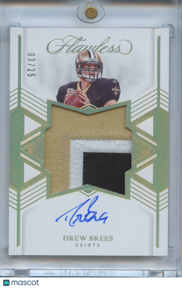 2025 Drew Brees Patch Panini Authentic
