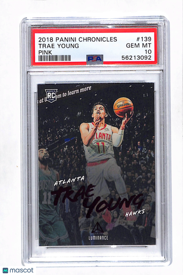 2018 Panini Chronicles Trae Young #139 Pink PSA 10