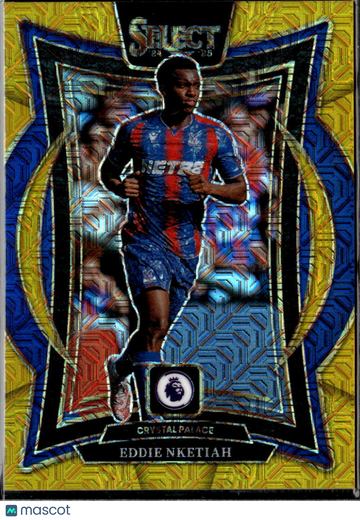2025 Panini Select Premier League Soccer Terrace Prizm Eddie Nketiah #76 Gold Mojo /10