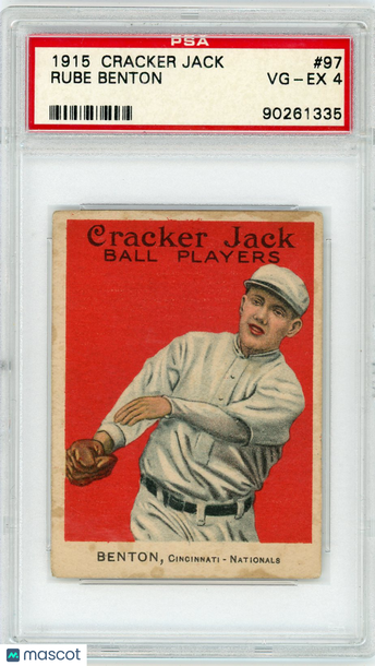 1915 Cracker Jack Rube Benton #97 PSA 4
