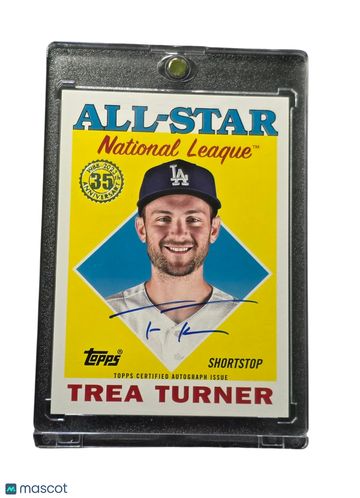 2023 Topps Baseball 1988 Topps Baseball All-Star Autographs Trea Turner #88ASA-TT