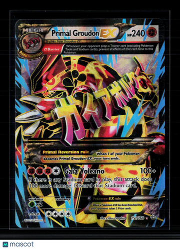 2015 Primal Clash Primal Groudon EX Holo Rare FA #151/160