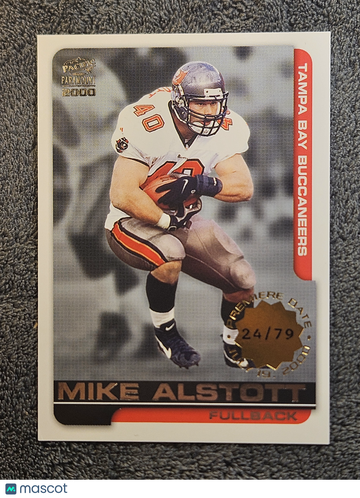2000 Pacific Paramount Mike Alstott #225 Premiere Date /79