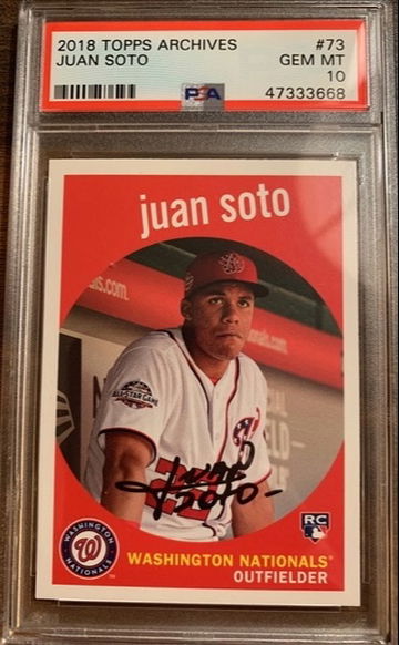 PSA 10 2018 Topps Archives Juan Soto RC #73