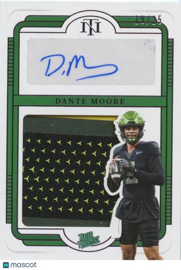 2025 Dante Moore Patch Panini Authentic
