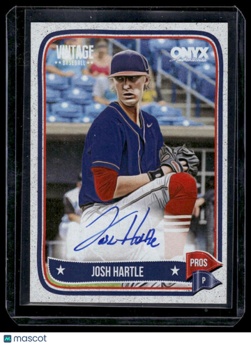 2024 Onyx Vintage Josh Hartle #VAJOHA Autographs AU