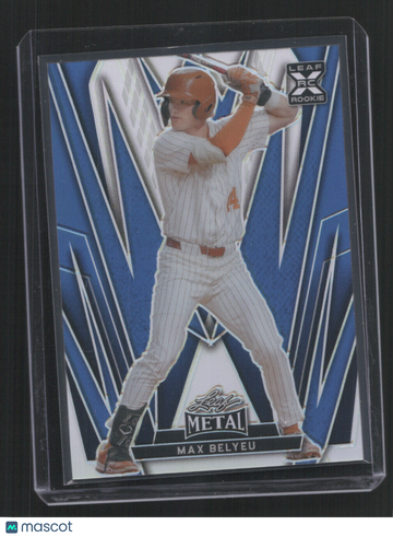 2024 LEAF METAL BASEBALL MAX BELYEU #83 7/35 BLUE WAVE RC