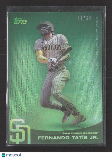 2022 Topps x Steve Aoki Baseball Party Fernando Tatís Jr. #7 Green Wave 44/60