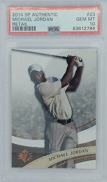 2014 Upper Deck UD SP Authentic Golf Retail 23 Michael Jordan PSA 10 Gem Mint