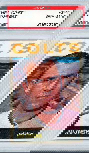 1964 Topps Jim Owens #241 PSA 8 P1331