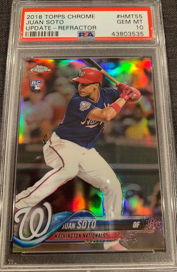 2018 Topps Chrome Update Juan Soto RC /250 PSA 10
