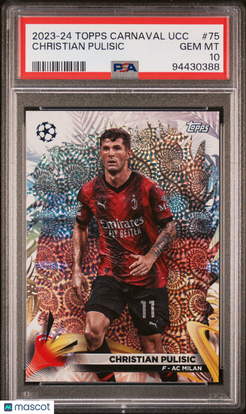 2023-24 Topps Carnaval UEFA Club Competitions Christian Pulisic #75 PSA 10