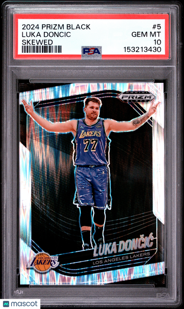 2024 Panini Prizm Black Luka Doncic #5 Skewed /249 PSA 10