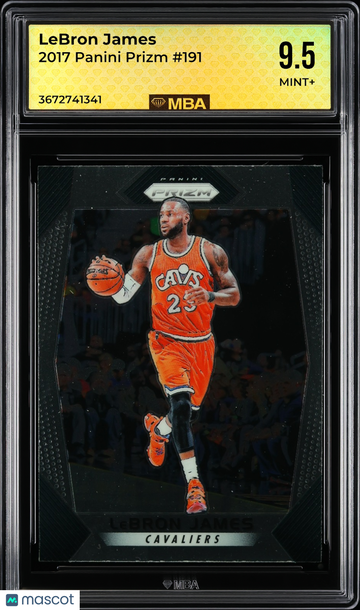 2017 Panini Prizm LeBron James #191 MBA 9.5