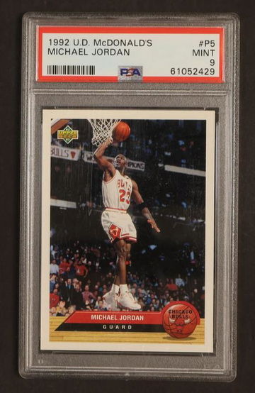 1992 Upper Deck Mcdonald's Michael Jordan #P5 /115 PSA 9