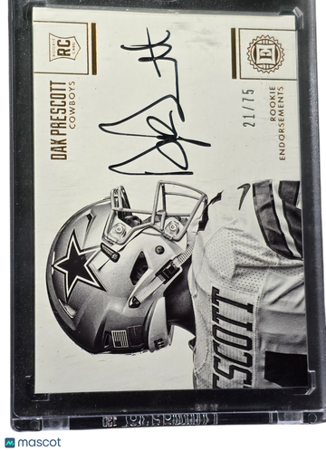 2017 Panini Encased Rookie Endorsements Dak Prescott #111 /75 RC