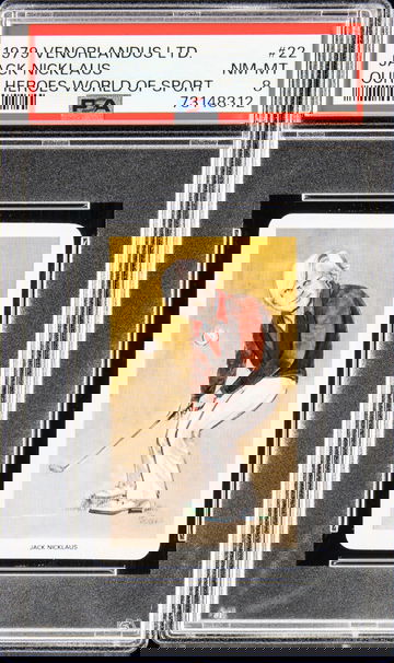 1979 Venorlandus Ltd. Our Heros World of Sport #22 Jack Nicklaus PSA 8 NMMT!