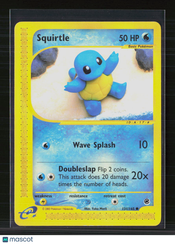2002 Expedition Base Set Squirtle #131/165