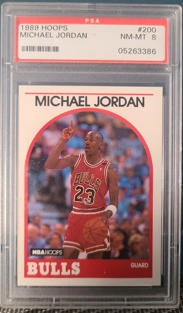 1989 Hoops Michael Jordan #200 PSA 8