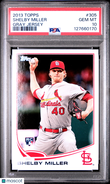 2013 Topps Shelby Miller #305 Gray Jersey PSA 10