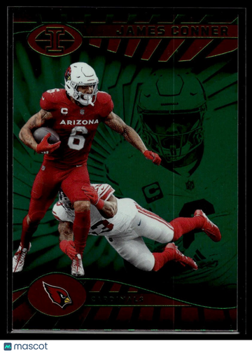 2022 Panini Illusions James Conner #2 Trophy Collection Emerald