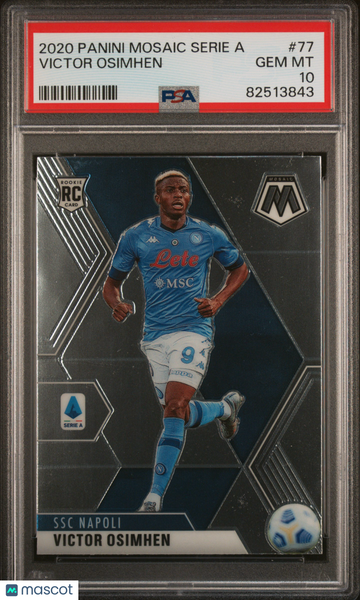 2020 Panini Mosaic Serie A Victor Osimhen #77 PSA 10