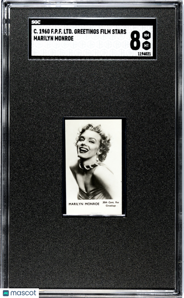 C.1960 F.P.F. Ltd. Greetings Film Stars Marilyn Monroe SGC 8