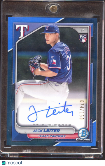 2024 Bowman Chrome Jack Leiter #CRA-JLE Blue Refractor RC