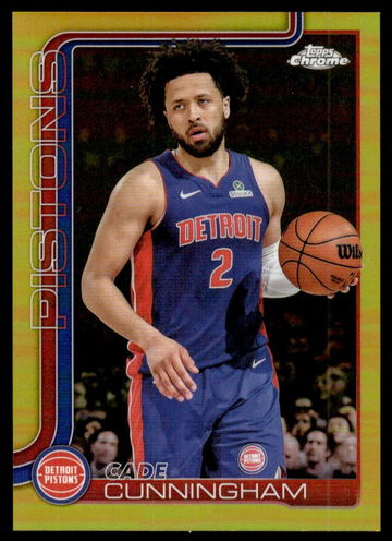 2025 Topps Chrome 88 Cade Cunningham VG Detroit Pistons